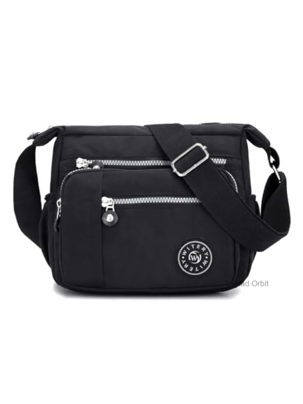 Nylon Crossbody Bag Multi-Pocket Shoulder Bag Water-Resistant Lightweight